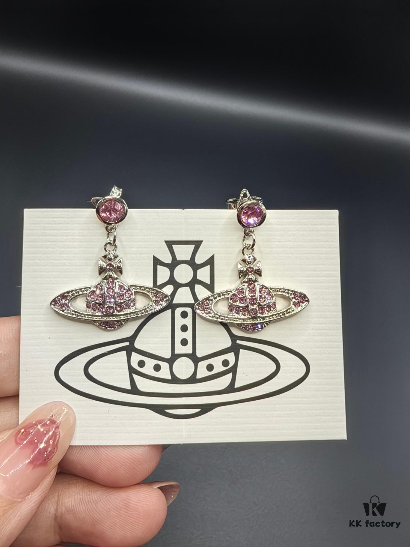 West Dame Saturn Earrings