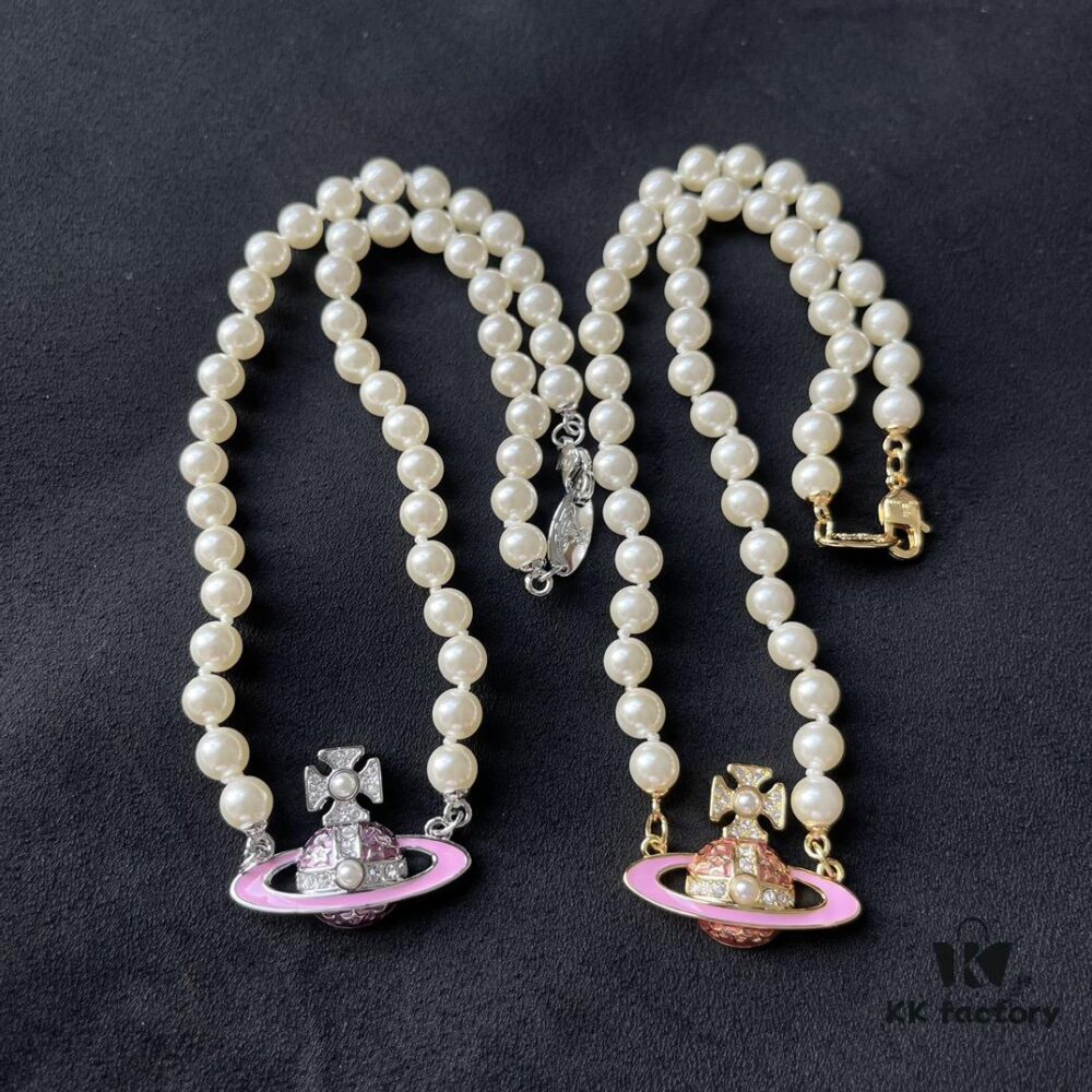 West Grandma Exquisite Saturn Pearl Necklace Set