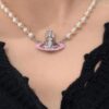 West Grandma Exquisite Saturn Pearl Necklace Set