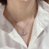 6930112f12f62673a6fac513 Westminster Saturn OLYMPIA Pearl Fully Paved Diamond Necklace