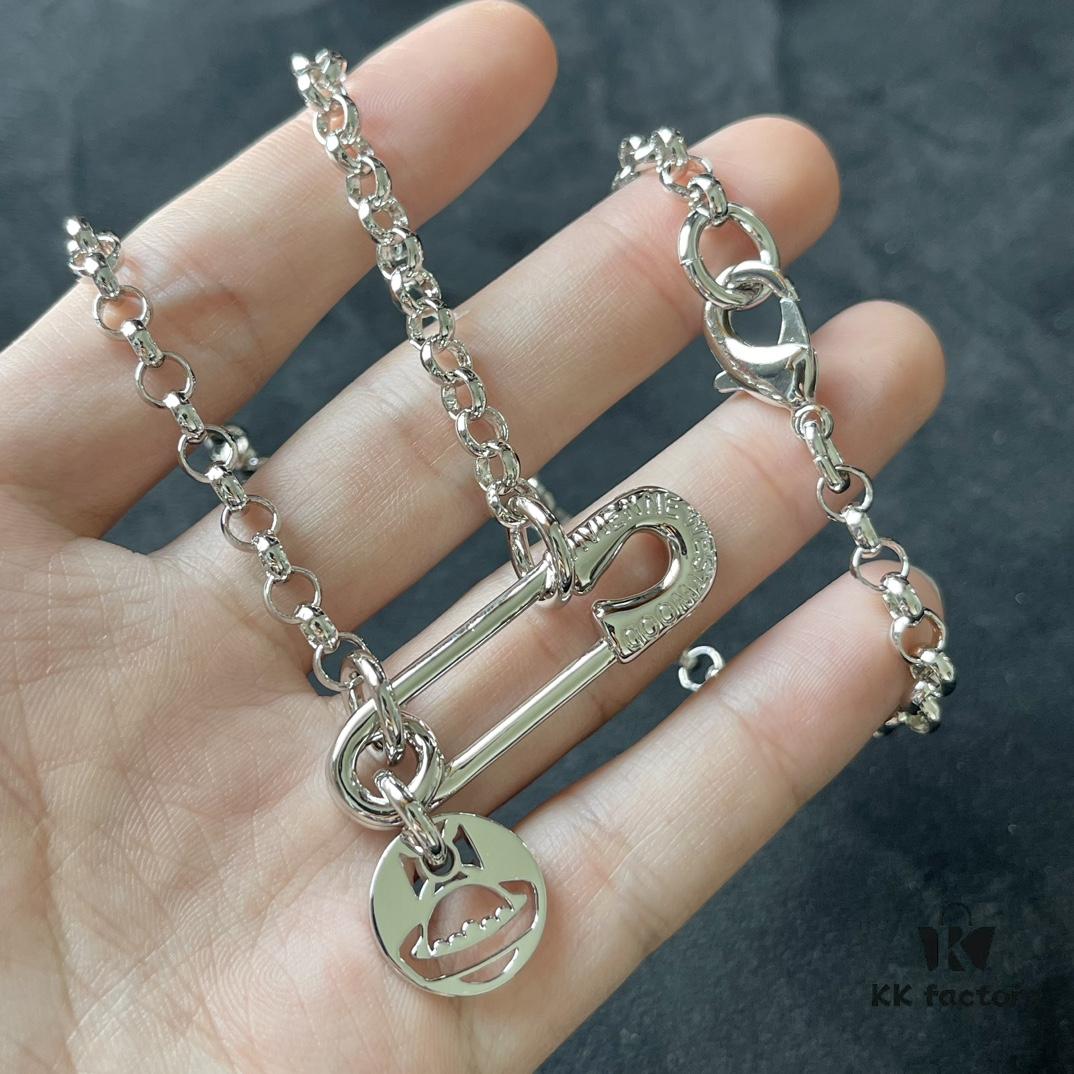 Vivienne Westwood Large Safety Pin Necklace