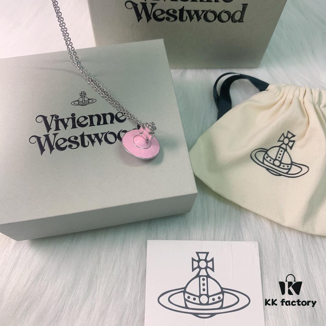 6930114512f62673a6fac52f West Queen Light Pink Resin 3D Saturn Necklace and Earrings Set