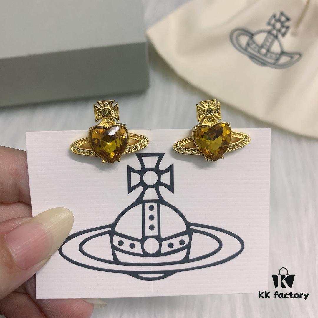 6930114612f62673a6fac531 Vivienne Westwood Love Zircon Necklace, Bracelet, and Stud Earrings Set