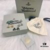 West Queen Bicolor Heart Stud Earrings