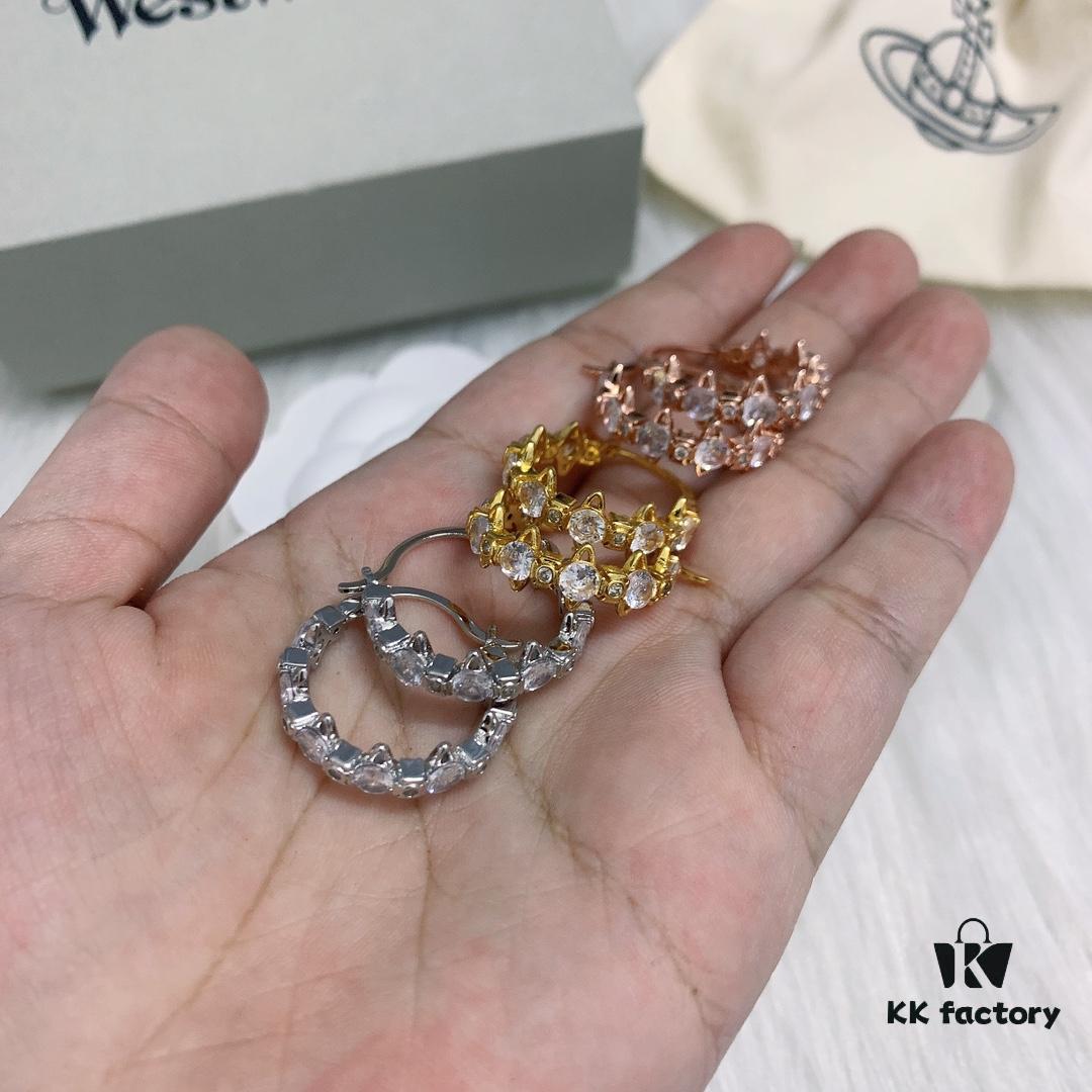 6930116a12f62673a6fac55c Westminster Multi-Satellite Connected Earrings, Available in White Gold, Yellow Gold, and Rose Gold
