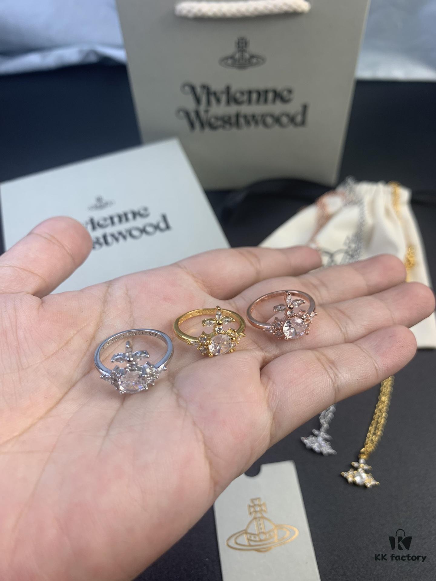 6930118212f62673a6fac57b West Dame Zircon Ring, Earrings, and Necklace Set in White Gold, Yellow Gold, and Rose Gold – Three Colors Available, Ring Sizes 6, 7, 8