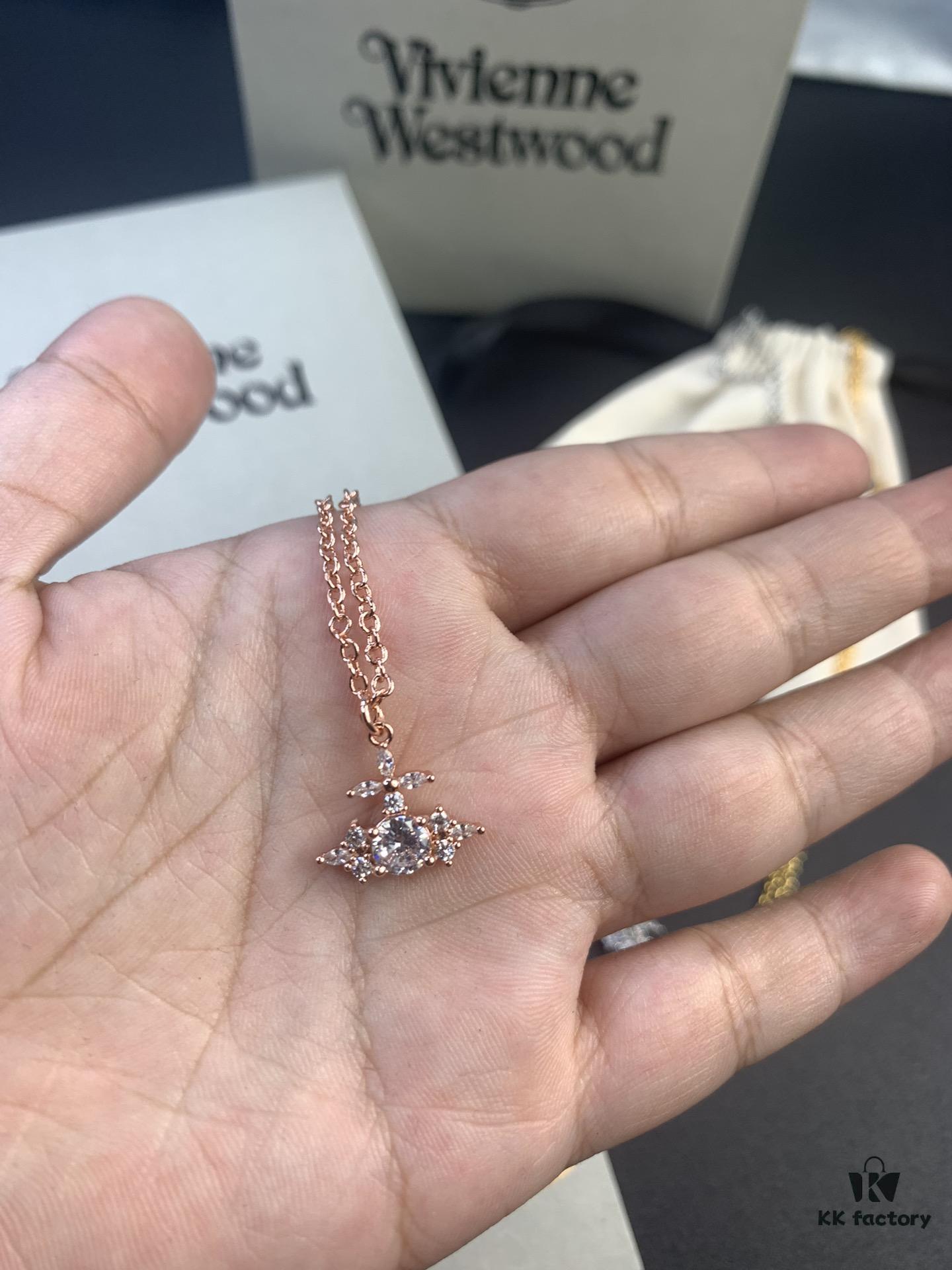 6930118412f62673a6fac57f West Dame Zircon Ring, Earrings, and Necklace Set in White Gold, Yellow Gold, and Rose Gold – Three Colors Available, Ring Sizes 6, 7, 8