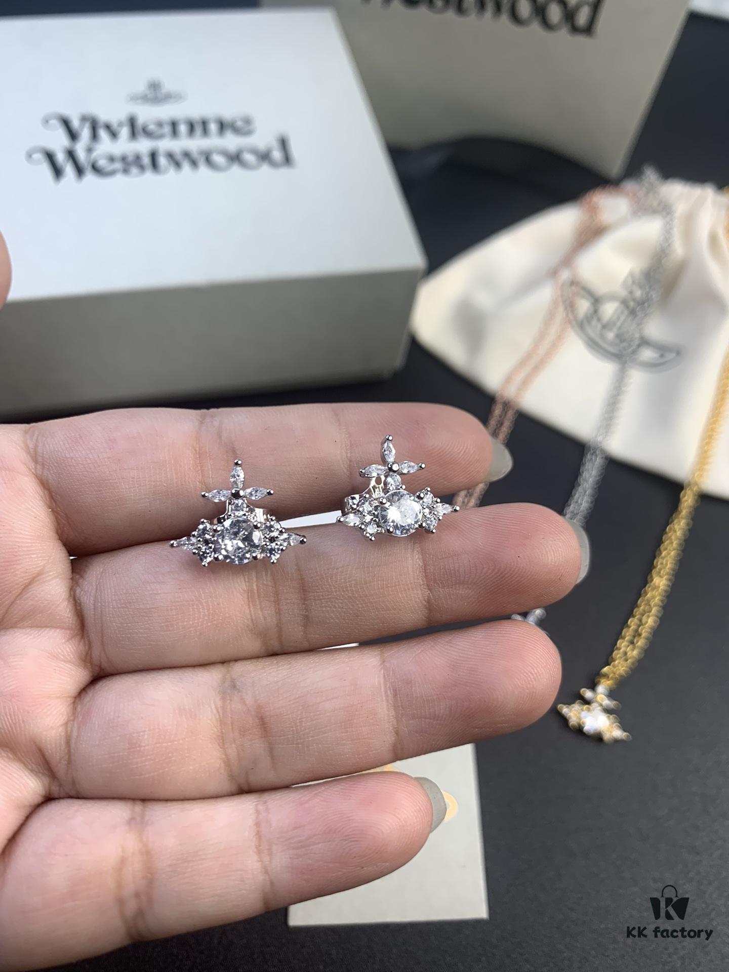 6930119712f62673a6fac591 West Dame Zircon Ring, Earrings, and Necklace Set in White Gold, Yellow Gold, and Rose Gold – Three Colors Available, Ring Sizes 6, 7, 8