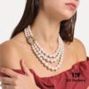 693011ae12f62673a6fac5ae Vivienne Westwood Full Diamond Magnetic - Three-Layer Necklace - Gold