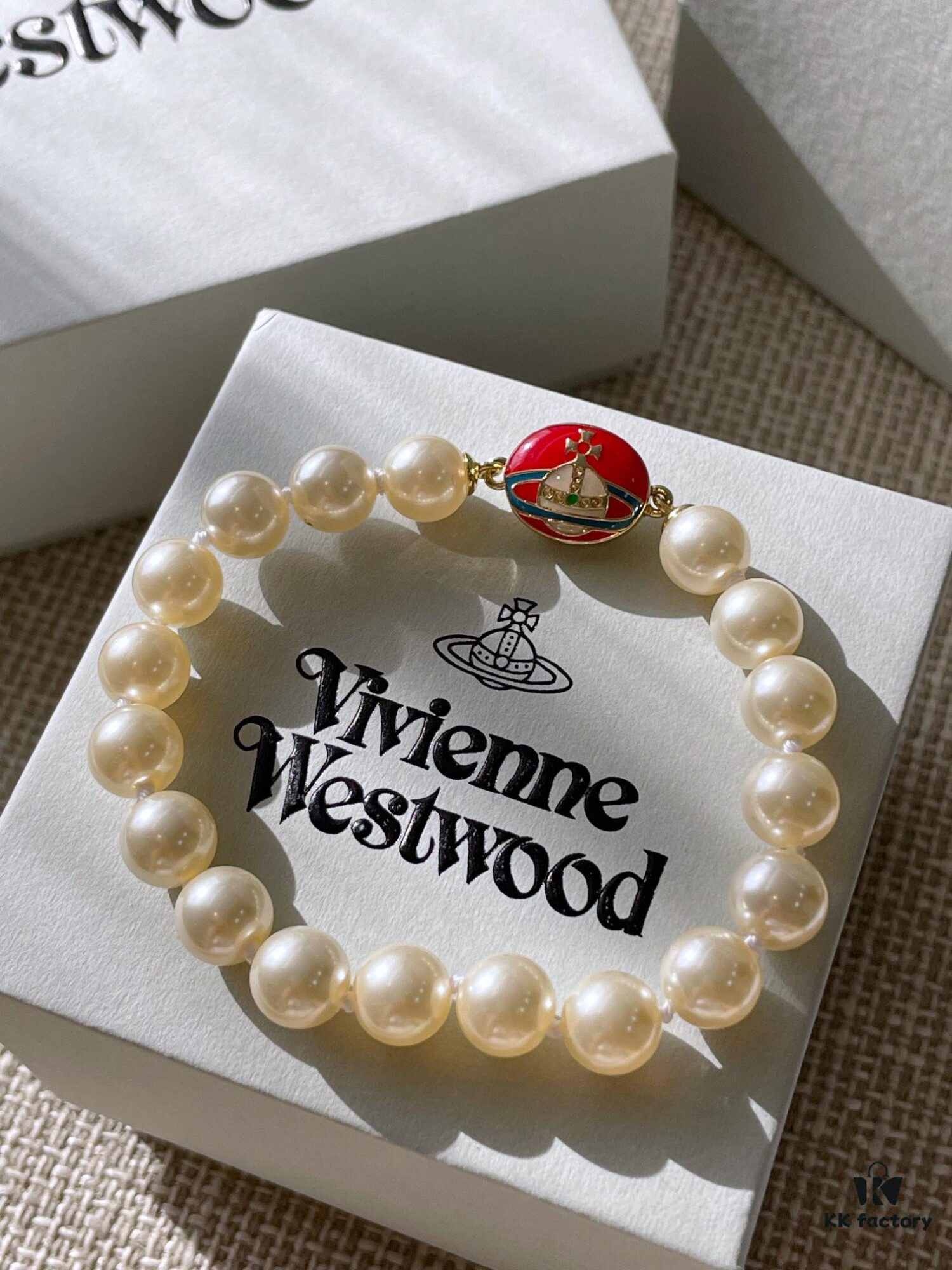 693011c312f62673a6fac5d2 Vivienne Westwood Enamel Pearl Bracelet – Magnetic Clasp, Reversible Design, Six New 2023 Colors Available