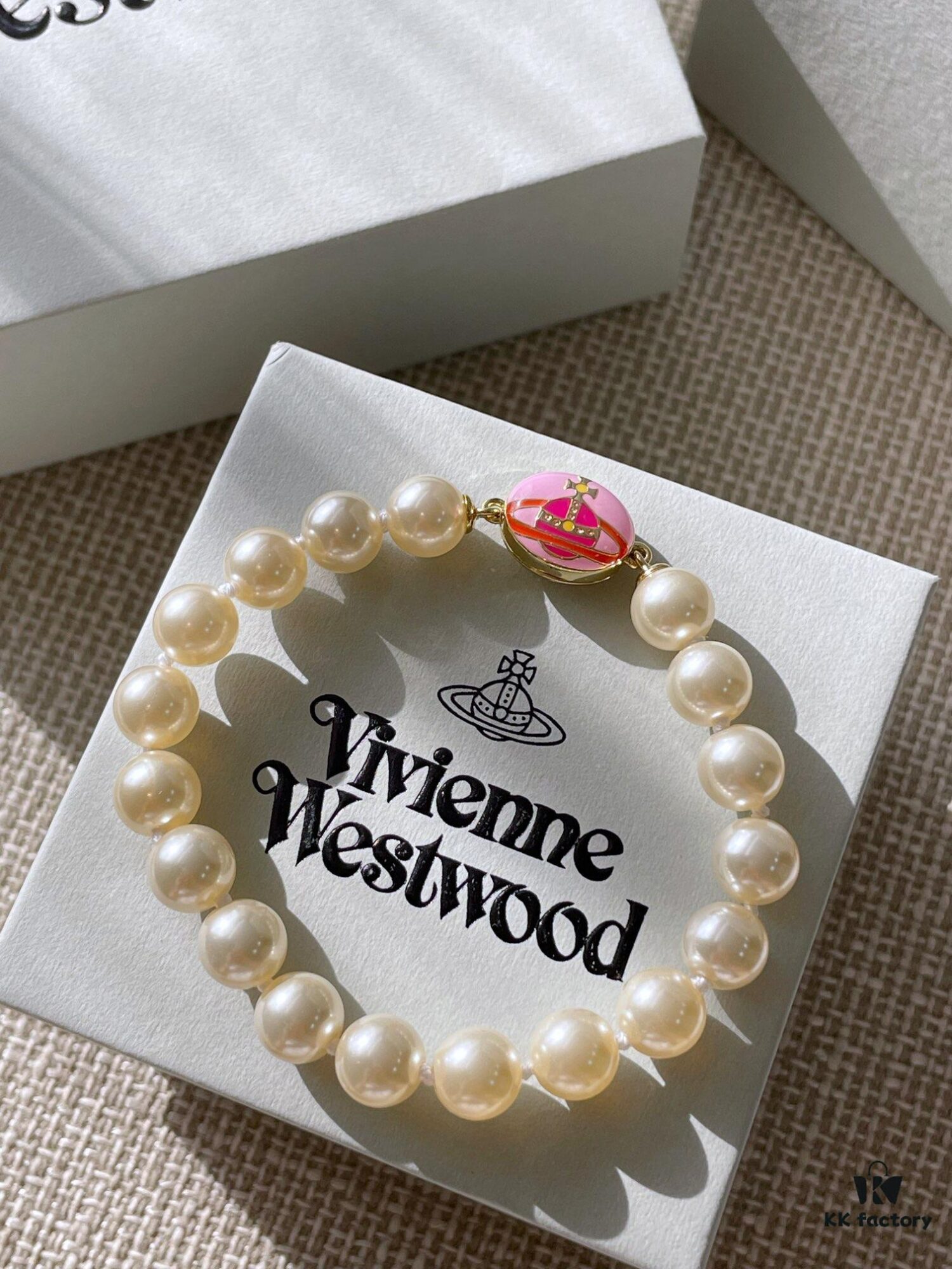 693011c912f62673a6fac5d8 Vivienne Westwood Enamel Pearl Bracelet – Magnetic Clasp, Reversible Design, Six New 2023 Colors Available