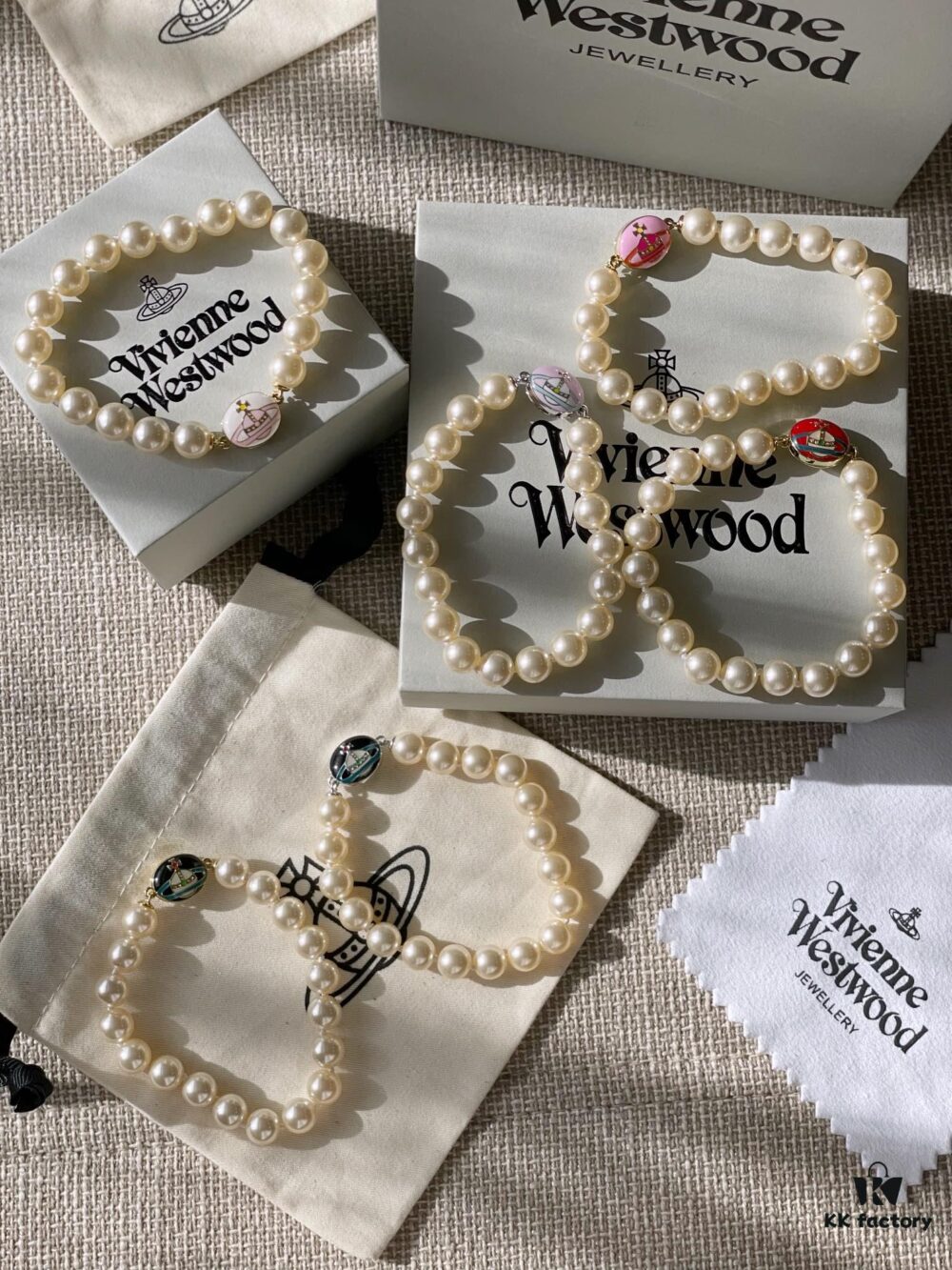 693011cc12f62673a6fac5db Vivienne Westwood Enamel Pearl Bracelet – Magnetic Clasp, Reversible Design, Six New 2023 Colors Available