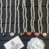 West Queen Magnetic Clasp Resin Pearl Necklace Collection