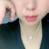 West Queen Pink and White Pearl Necklace - Gold Color