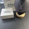 693011eb12f62673a6fac5fc West Queen Purple Crystal Drop Necklace in White Gold Color
