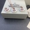 693011f112f62673a6fac601 West Queen Pearl Rose Gold Stud Earrings and Necklace Set