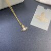 693011fe12f62673a6fac60f West Queen Pearl Necklace in White Gold and Yellow Gold Two Tones