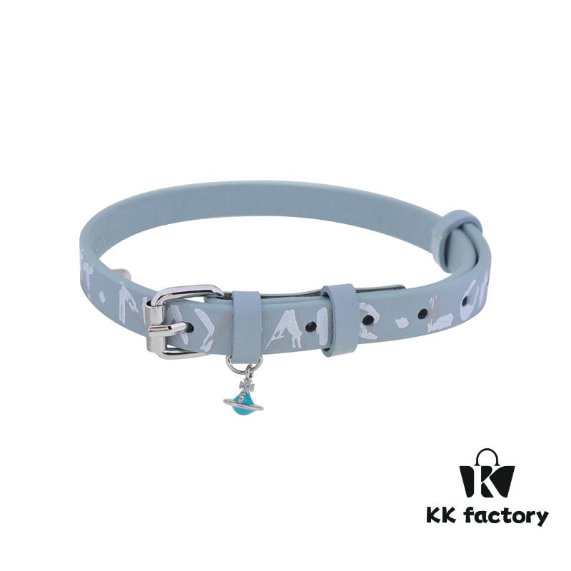 693011ff12f62673a6fac612 Vivienne Westwood 3D Saturn Letter Leather Cord - Blue