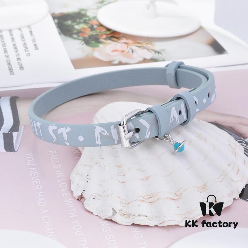 6930120212f62673a6fac619 Vivienne Westwood 3D Saturn Letter Leather Cord - Blue