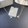 6930121a12f62673a6fac632 West Queen Pearl Necklace in White Gold and Yellow Gold Two Tones
