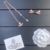 West Queen Satin Paint Vertical Stripe Saturn White Gold Green Rose Gold Pink Set