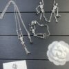 6930122d12f62673a6fac648 West Queen Skull Skeleton Earrings, Necklace, and Bracelet Set