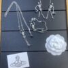 6930123012f62673a6fac64b West Queen Skull Skeleton Earrings, Necklace, and Bracelet Set