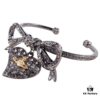 Westminster Titanium Black Bow Heart Bracelet