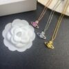 6930123e12f62673a6fac65a West Queen Round Diamond Saturn Necklace in Rose Gold, White Gold, and Yellow Gold – In Stock in Three Colors