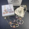 6930124812f62673a6fac663 West Grandma Pink Star Necklace Bracelet Earring Set In Stock