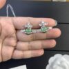 West Queen Satin Paint Vertical Stripe Saturn White Gold Green Rose Gold Pink Set