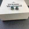 6930125f12f62673a6fac67e New Arrival: Vivienne Westwood Love Heart Enamel Stud Earrings, Red, Blue, Black, Plated in 18K Real Gold, Available in White Gold and Rose Gold