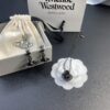 Vivienne Westwood Gradient Black 3D Saturn Necklace and Earrings Set