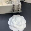 West Queen Crystal Drip Earrings, Clear Quartz and Black Crystal