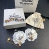 6930128212f62673a6fac6b0 West Queen Rainbow Heart and Pentagon Necklace, Bracelet, and Earring Set, Electroplated 18K Real Gold, Available in White Gold and Rose Gold