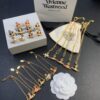 West Queen Golden Resin Heart Necklace, Bracelet, and Earring Set, Available in Multiple Colors