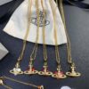 West Queen Golden Resin Heart Necklace, Bracelet, and Earring Set, Available in Multiple Colors