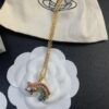 6930129312f62673a6fac6cb West Queen Rainbow Heart and Pentagon Necklace, Bracelet, and Earring Set, Electroplated 18K Real Gold, Available in White Gold and Rose Gold
