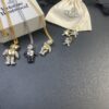 West Queen Articulated Bear Necklace 72cm, Earrings and Lapel Pin Set
