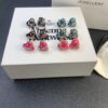 693012a312f62673a6fac6e7 New Arrival: Vivienne Westwood Love Heart Enamel Stud Earrings, Red, Blue, Black, Plated in 18K Real Gold, Available in White Gold and Rose Gold