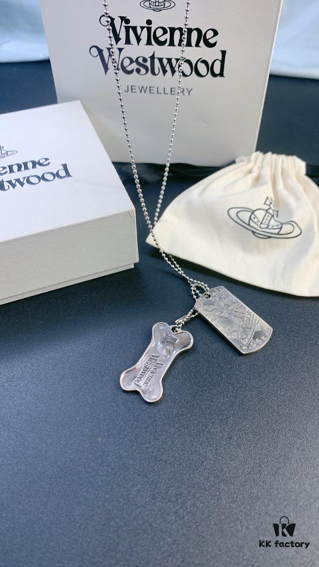 West Grandma Double Military Badge Necklace