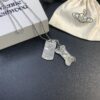 West Grandma Double Military Badge Necklace