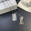 West Grandma Double Military Badge Necklace