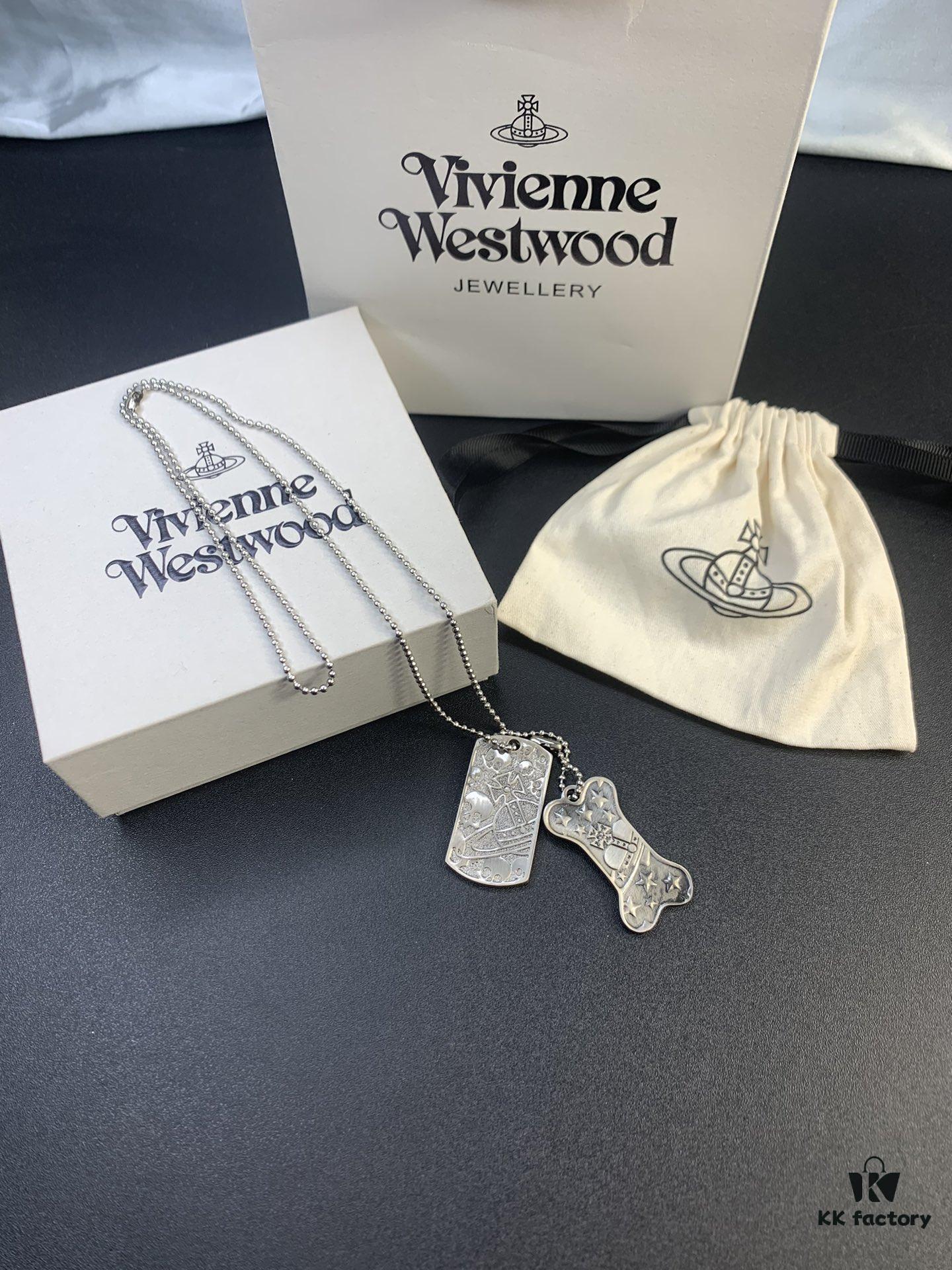 West Grandma Double Military Badge Necklace