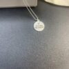 West Grandma Matte Silver and Gold Letter Logo Round Necklace in Two Tones