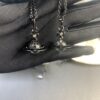 West Queen Black Gold 3D Earth Necklace Bracelet Earrings