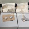 Westcliff Love Shell Necklace with Purple and White Zircon in Two-Tone Gold-Tone Metal