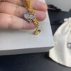 Westcliff Love Shell Necklace with Purple and White Zircon in Two-Tone Gold-Tone Metal