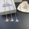West Queen Full Diamond Blue Necklace