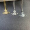 West Queen Full Diamond Blue Necklace
